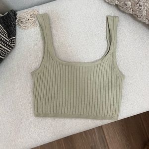 Aritzia Wilfred Crop Top Tank